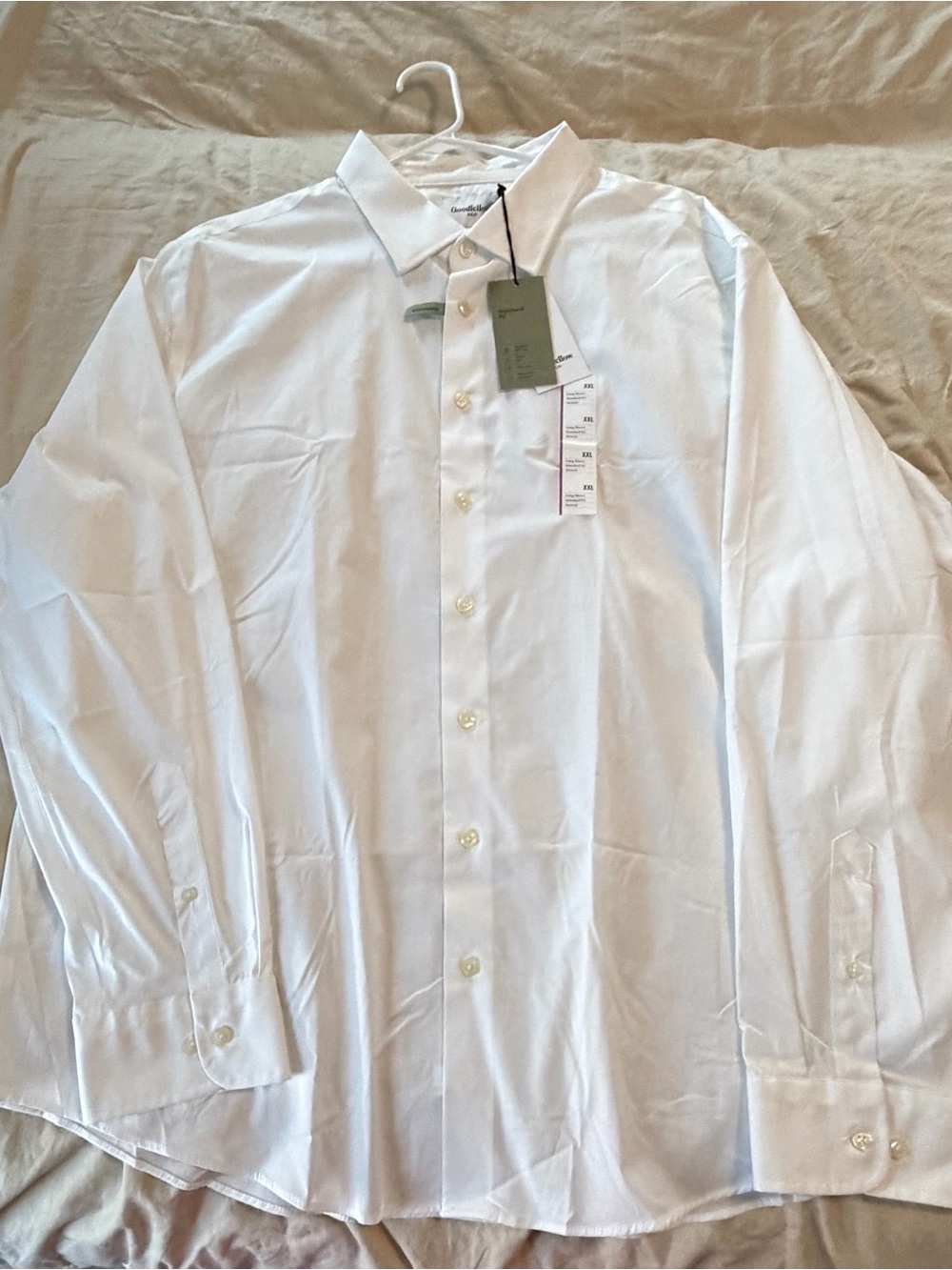 Goodfellow & Co White Long-Sleeve Dress Shirt